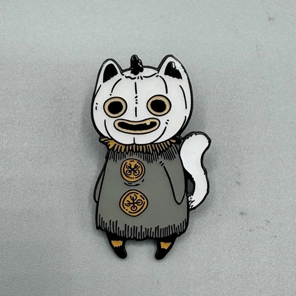 Guild Of Calamity Spooky Pumpkin Creatures GITD Blind Pin- WHITE PUMPKIN HEAD